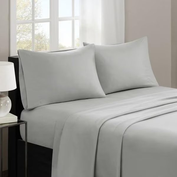 Madison Park MP20-2386 3M Microcell Sheet Set - Grey; King, Madison Park, Mfr#: MP20-2386