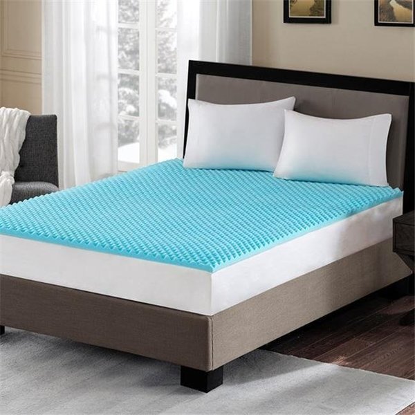 Sleep Philosophy BASI16-0416 Gel Memory Foam Topper; Blue - Twin XL, Sleep Philosophy, Mfr#: BASI16-0416