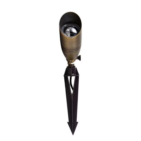 3 x 8.5 in. Outdoor Cast Brass Landscape Spot Light, Brillo, Mfr#: BR2571317