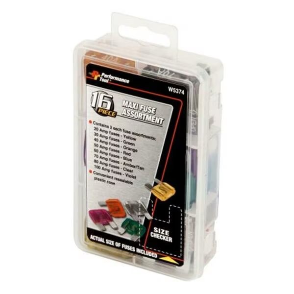 Automotive Fuse Kits, Not Rated, 16 PK, Performance Tool, Mfr#: PMW5374