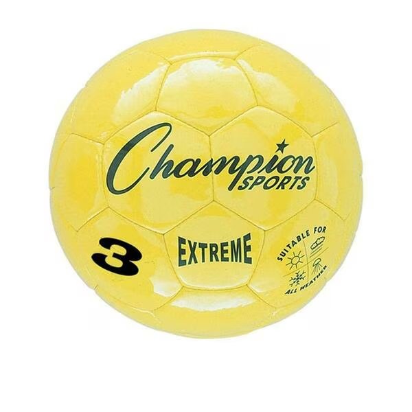 3 Size Extreme Series Soccer Ball - Yellow, Champion Sports, Mfr#: CHSEX3YL