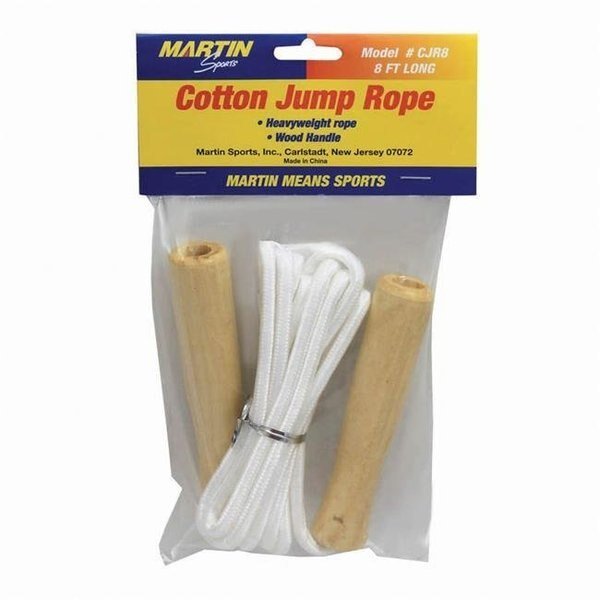 Dick Martin Sports MASCJR8-6 Jump Rope Cotton 8wood Handle - 6 Each, Dick Martin Sports, Mfr#: MASCJR8-6