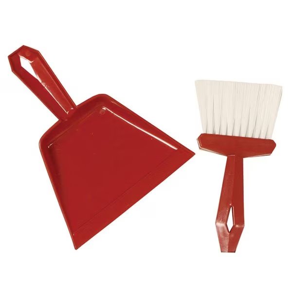 S M Arnold SMAE85655-6 Dust Pan & Whisk Broom Set; Assorted Color - Set of 6, S.M. Arnold, Mfr#: SMAE85655-6