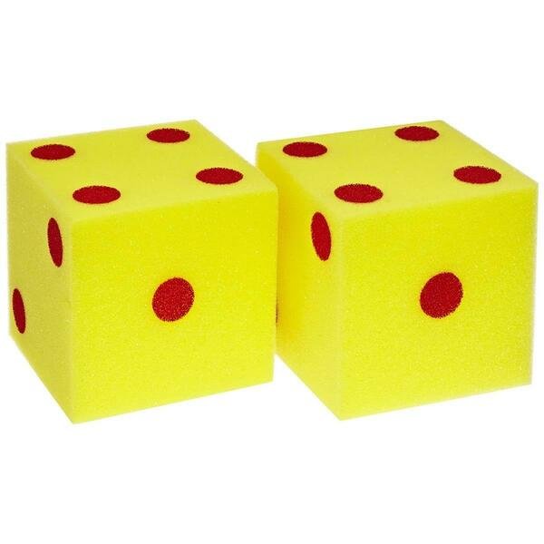 5 in. Foam Dice with Numbers, 2PK, Everrich Industries, Mfr#: EVAJ-0024