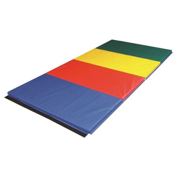 Accordion Mat - 1.38 In. Pe Foam With Cover, Rainbow Colors - 4 X 10 Ft., Cando International, Mfr#: 38-0083