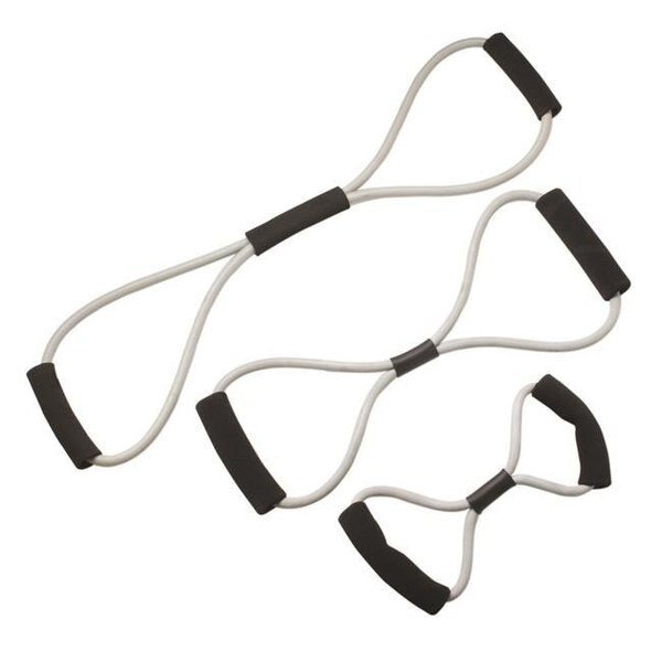 Cando 10-5836 Tubing Bowtie Exerciser; Silver - 3 Piece, Cando International, Mfr#: 1437870