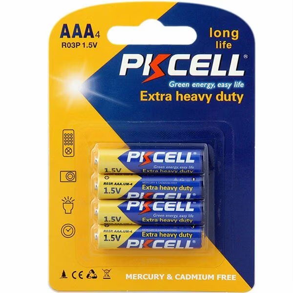 1.5V Heavy Duty AA Battery, 60PK, Pkcell, Mfr#: R03P-S
