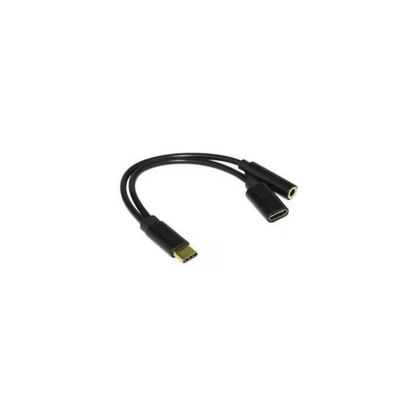 Xtrempro 11169 Type-C Port to 3.5 mm 2-in-1 Female Audio Jack Headphone & USB C Cable Adapter, Xtrempro, Mfr#: 11169