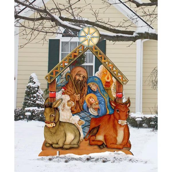 Nativity Free Standing Garden Decor, Heatwave, Mfr#: HE1770613