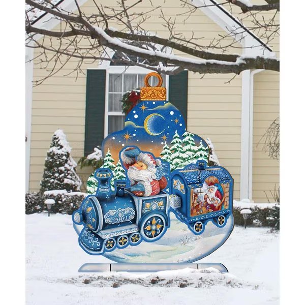 Santas Arrival Free Standing Garden Decor, Heatwave, Mfr#: HE2097402