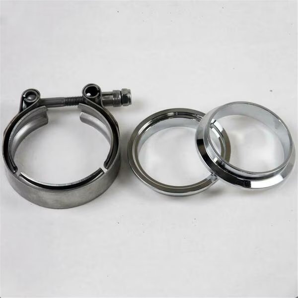 3.0 in. Mating Male to Female Flanges with V-Band Clamp Included - Mild Steel, Granatelli Motor Sports, Mfr#: 308530-1M