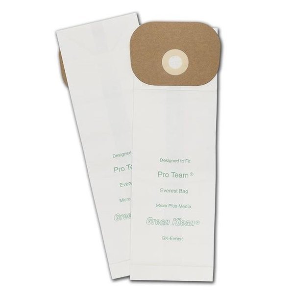 Green Klean GK-EvRest Pro Team Everest Replacement Vacuum Bags - 10 per Case - Case of 10, Green Klean, Mfr#: GK-EvRest