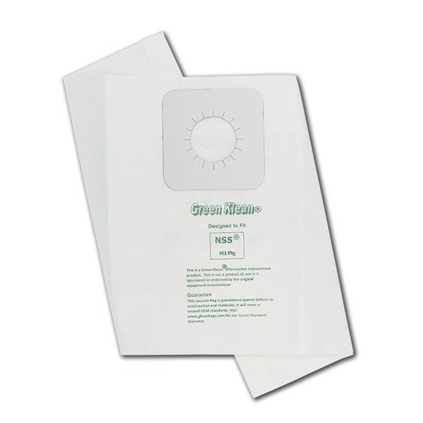 Green Klean GK-M1Pig NSS M1 PIG Replacement Vacuum Bags - Case of 36, Green Klean, Mfr#: GK-M1Pig