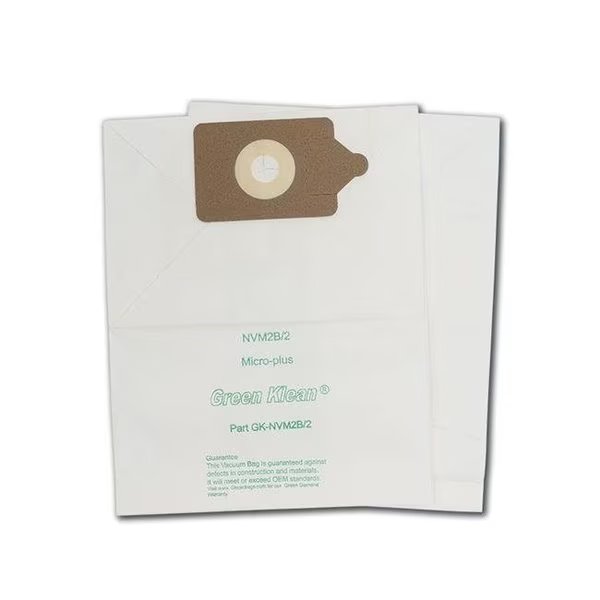 Green Klean GK-NVM2B-2 Nacecare Charles & George Replacement Vacuum Bags - 10 per Case - Case of 10, Green Klean, Mfr#: GK-NVM2B2