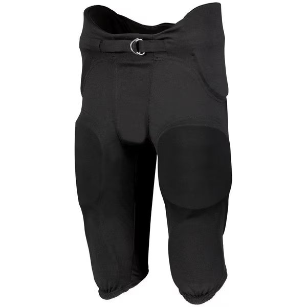 Russell F25PFW.BLK.L Youth Integrated 7 Piece Pad Pant; Black - Large, Russell, Mfr#: F25PFW.BLK.L