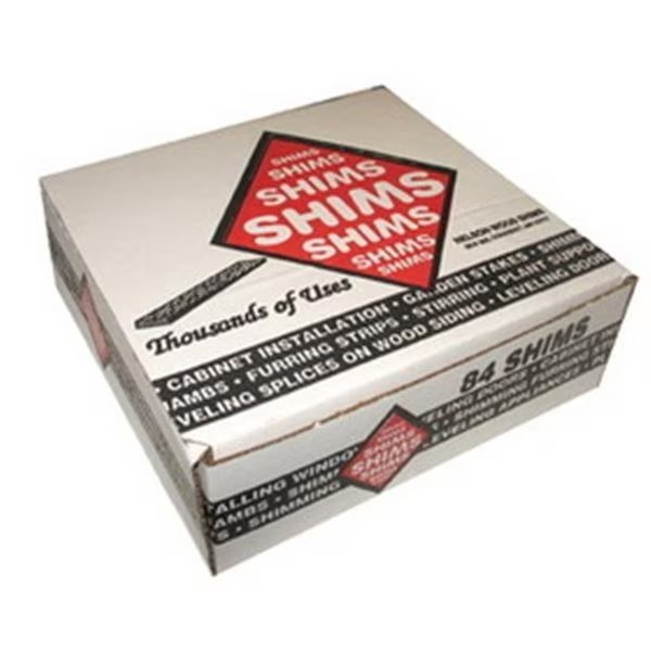Nelson Wood Shims NW 120 PINE 8 in. Pine Wood Shims; 120 Count, Nelson Shims, Mfr#: NW 120 PINE