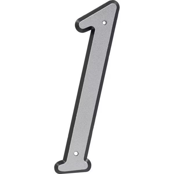 Hillman Group 841598 4 in. Nail-On Reflective Plastic House Number - 1 -  3 Piece, Hillman, Mfr#: 841598