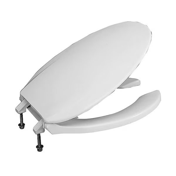 SC134No.01 Plastic Elongated Toilet Seat, Cotton White, Procomfort, Mfr#: PR2586632