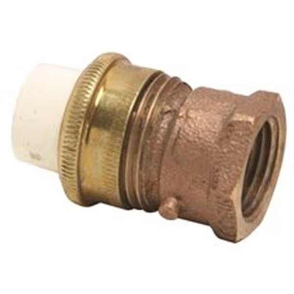 CPVC Socket Transition Fitting with Female Thread, 0.5 in., Nibco, Mfr#: 290823