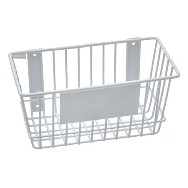 12 x 6 x 6 in. Wire Basket White, Vaser Designs, Mfr#: VA727955