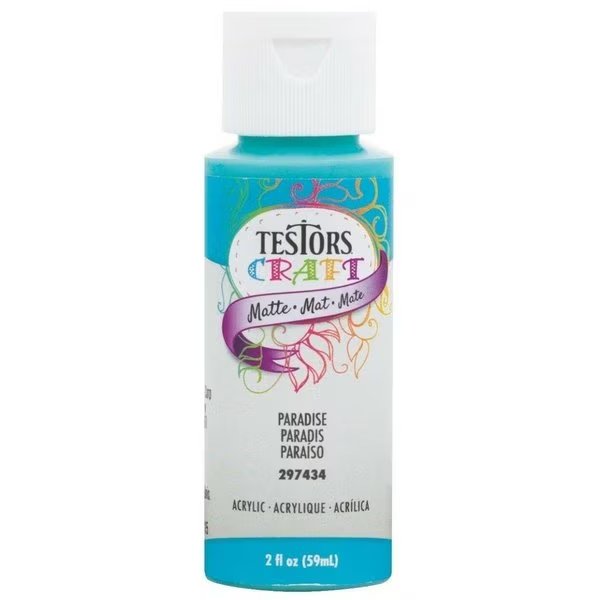 Acrylic Matte Paradise  Paint Bottle, Testors, Mfr#: TES297434