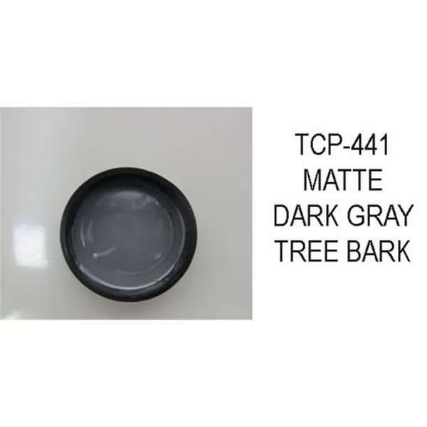 1 oz Matte Dark Gray Tree Bark Paint, Tru-Color Paint, Mfr#: TCP441