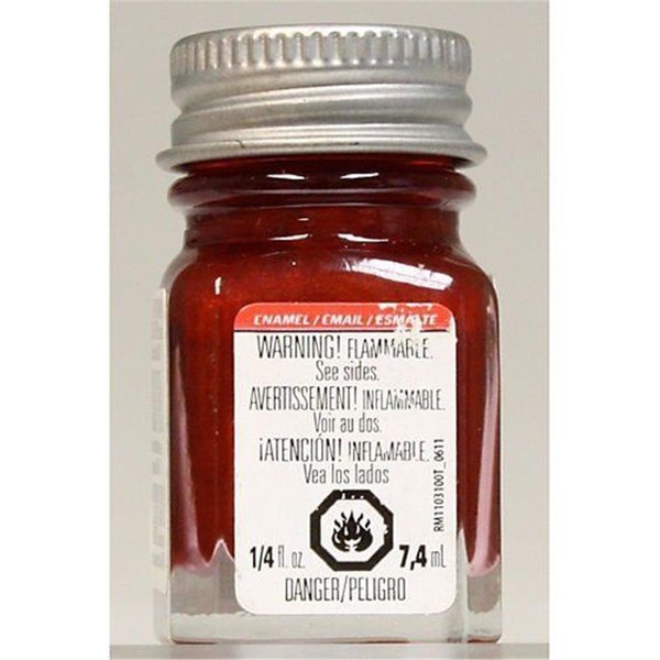 Stop Light Enamel Glass Jar Paint- Red, Testors, Mfr#: TES1105TT