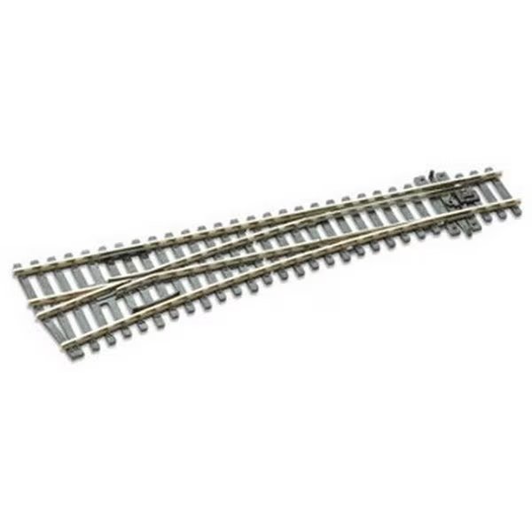 Peco PCOSL-E96 HO Scale Code 100 No.6 Electrofrog Left Hand Turnout Track, Peco, Mfr#: PCOSL-E96