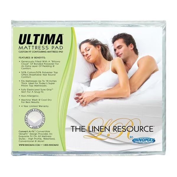 Innomax 5-85-QF-T Ultima Custom Fit Contouring Protection Mattress Pad; Twin Size - Twin Extra Large Size, Innomax, Mfr#: 5-85-QF-T