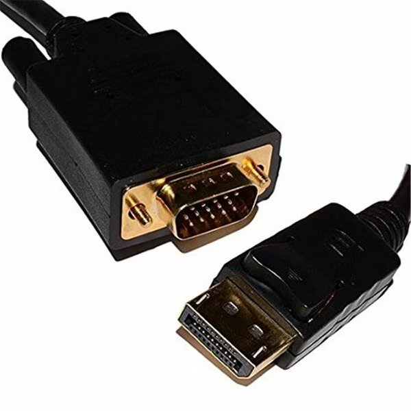 6 ft. 2m Displayport to VGA Adapter Converter - Black, 4Xem, Mfr#: 4XDPMVGAMCBL