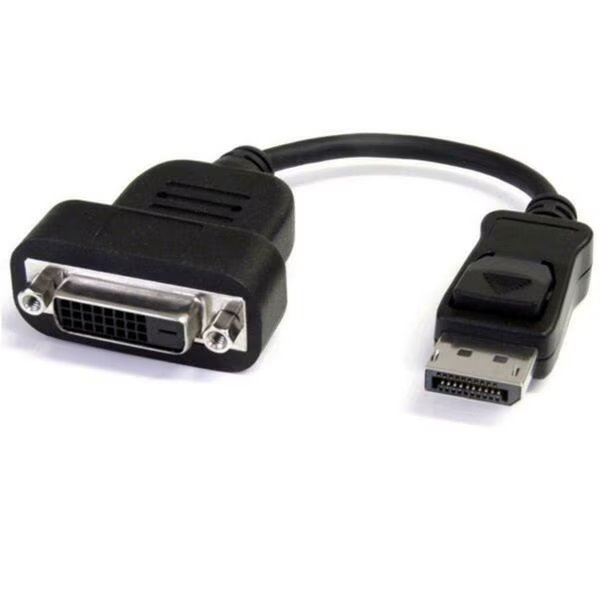 8 in. Display Port DVI Dual Link Adapter DVI-D 24 Plus 5 Pin Converter, 4Xem, Mfr#: 4XDPDVID