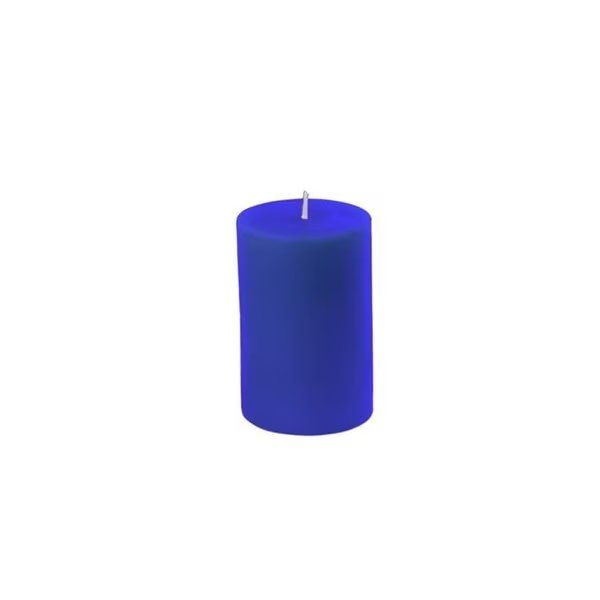 2 x 3 in. Blue Pillar Candle;, Vaser Designs, Mfr#: VA1081245