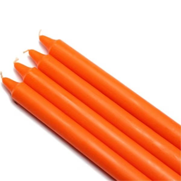 Jeco CEZ-093-12 10 in. Straight Taper Candles; Orange - 144 Piece, Jeco, Mfr#: CEZ-093_12