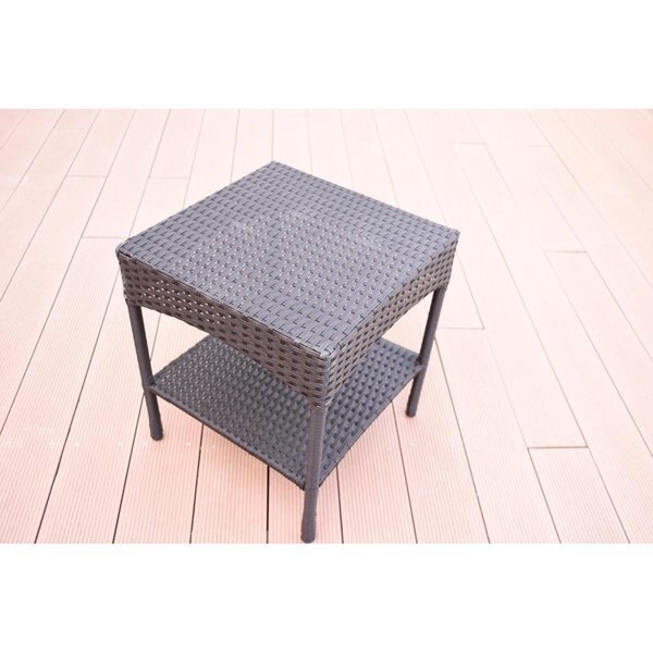 Espresso Resin Clark Wicker Clark Side Table KD, Seatsolutions, Mfr#: SE2593720