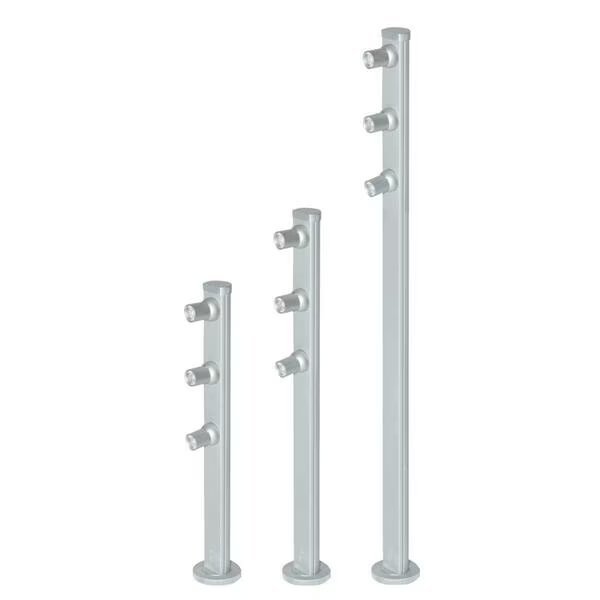 15 in. 3 LED Mizar Pole, 5000K - Silver, Jesco Lighting Group, Mfr#: SD105CC152550-S
