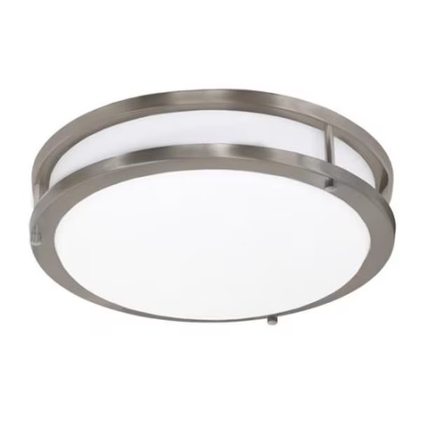 14 in. Contemporary Round LED Ceiling Fixture with Acrylic Shade - 2700k, Gorgeousglow, Mfr#: GO1584814