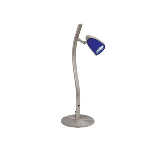 110V Claudine Desk Lamp, 50W - Blue, Gorgeousglow, Mfr#: GO2594117