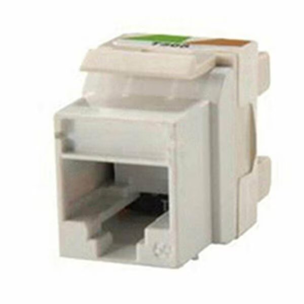 LC Duplex Standard Keystone Adapter Zirconia, Ceramic White, Hubbell, Mfr#: SFLCSBW