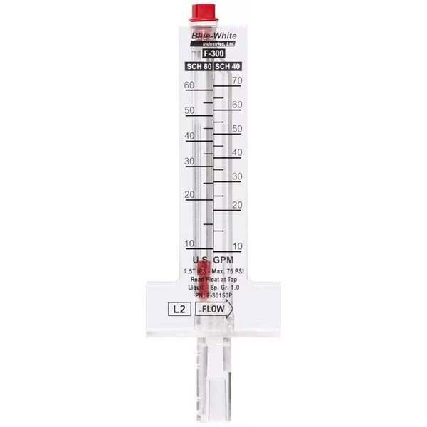 2 in. Flow Meter PVC Pipe, Blue-White Industries, Mfr#: BL313167
