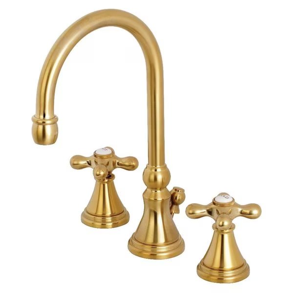 Kingston Brass KS2987AX 8 in. Widespread Bathroom Faucet  Brushed Brass, Kingston, Mfr#: KS2987AX