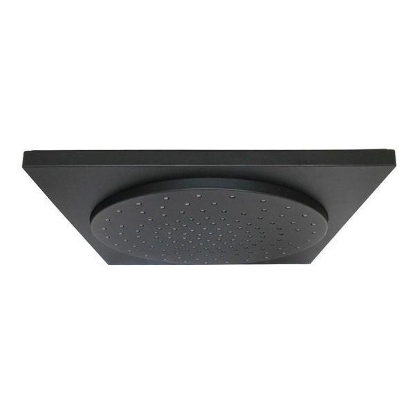 Showerscape KX8220 Modern Claremont 12 in. Square Shower Head - Matte Black, Showerscape, Mfr#: KX8220