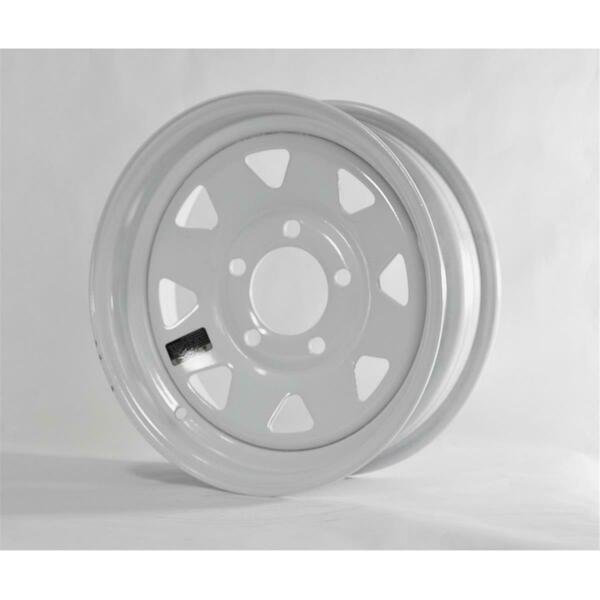 15 x 5 Spoke Style 5 Lug on 4.5 in., White, Americana, Mfr#: AMW-20421