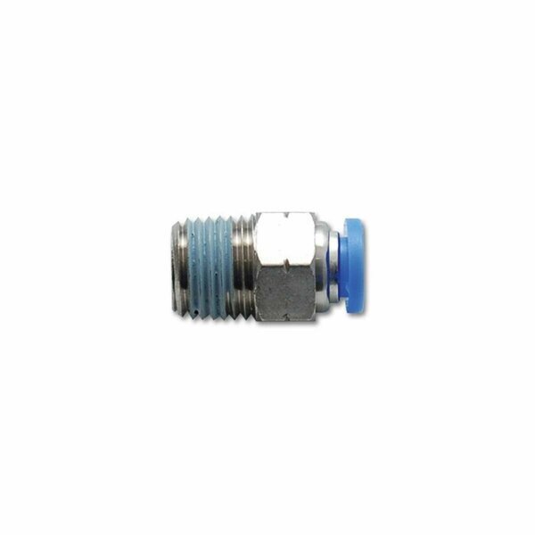 0.25 in. Pneumatic Vacuum Tubing Male Straight Line Fitting, Vibrant, Mfr#: 2662