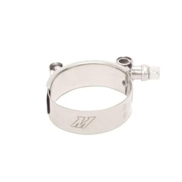 2 in. Stainless Steel T-Bolt Clamp, Polished, Mishimoto, Mfr#: M1N-MMCLAMP2