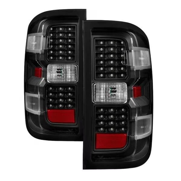 LED Tail Lights Chevy 1500 2014-2016 - Black, Spyder, Mfr#: S2Z-9036545