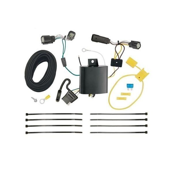 T-One Vehicle Wiring Harness with 4-Pole Flat Trailer Connector, Geared2Golf, Mfr#: GE1095173