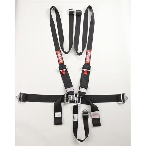 RaceQuip 717007 5-Point HNR Latch & Link Harness Set; Black, Racequip, Mfr#: RQP-717007