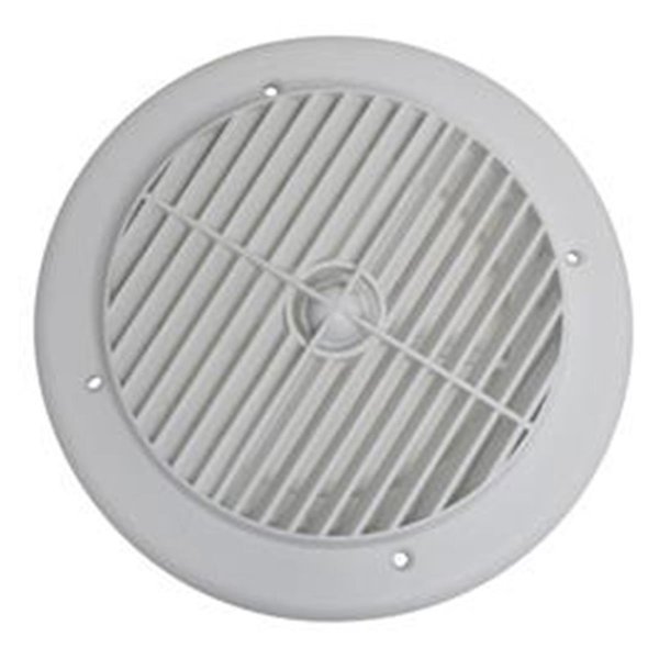 4 in. Heating & Cooling Register Air Port Louvered - White, Backseat, Mfr#: BA2604977