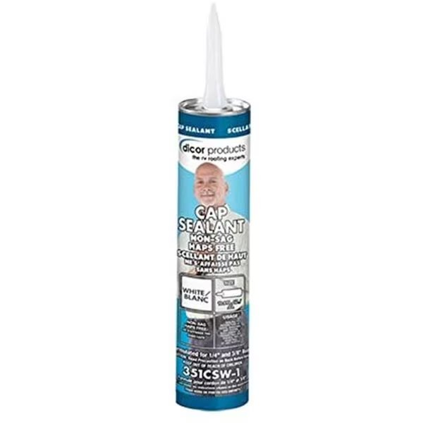 Dicor 351CSW1 White Cap Sealant; 10 oz Tube, Dicor, Mfr#: D6J-351CSW1