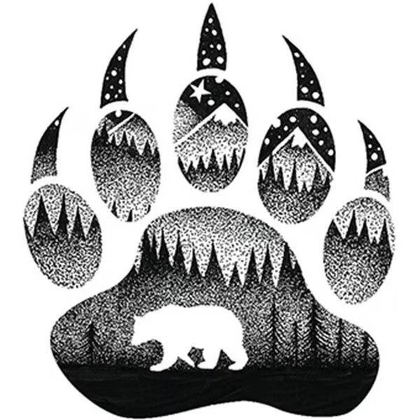 Sticker Art 470128 Bear Paw Sticker, Sticker Art, Mfr#: 470128